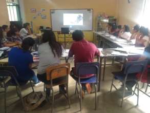 Teachers & principals viewing GR film content
