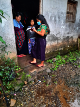 Mentor Juana at one of the home visits