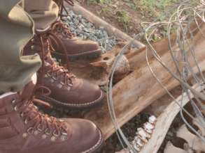 New boots courtesy of WESSA Lowveld