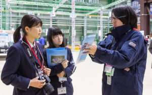 Student reporters learning his work
