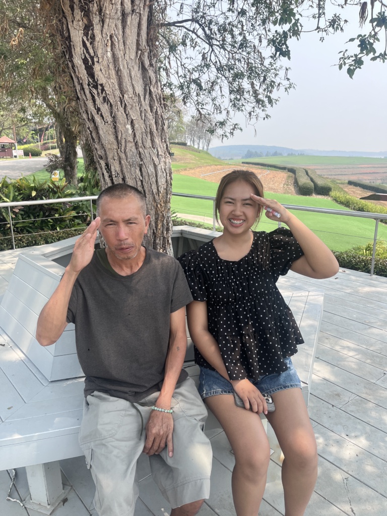 Ploy and her dad