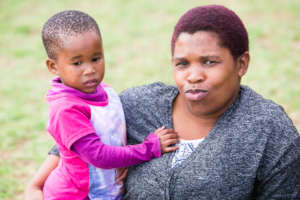 Parent with child