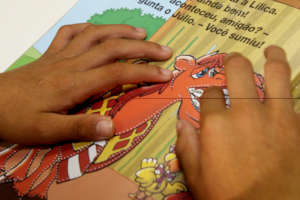 Your donations became braille books