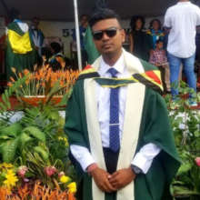 SAGE Scholar Andy at his graduation in November