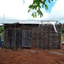 A participant's home before she joined the program