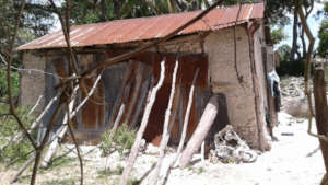 The former home of a family now in the program.