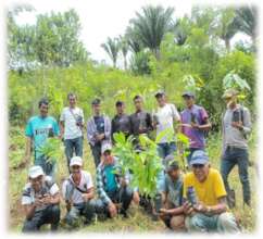 Interns helping deliver agroforestry materials