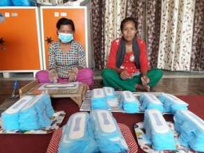 Sanitary pads production