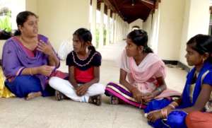 Children are counselled individually or in groups