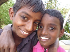 Siva and Manoj before their mum died 5 years ago
