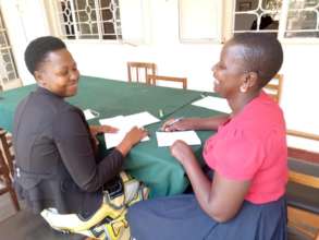 Doing exercises in pairs at Training on Cash Flows