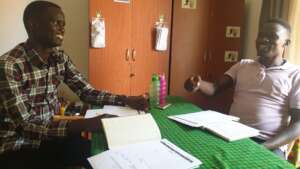 Innovators at mentoring project planning session