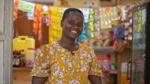 Innovator at her corner retail shop