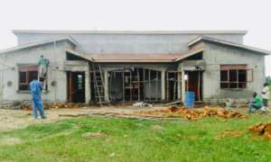 Locals help with construction
