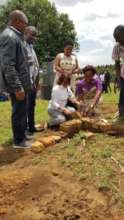 Laying the cornerstone for Mwani Nasirali Centre