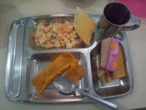 Lunch served at the christmas event