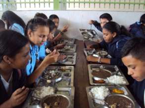Lunch at Escuela Canaima