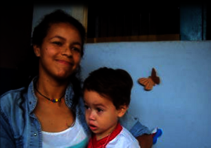 Leny and her baby Dilan