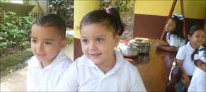 Children waiting for preschool class
