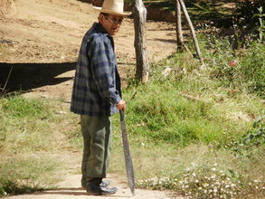 Photo of a patient near his home.