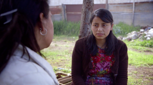 Nurse Sandy speaks with patients in Kaqchikel Maya