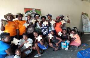 Completed Reusable Pads by Young Women and Mentors