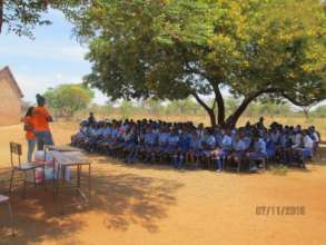Menstrual Hygiene Lesson Before Pads Distributions