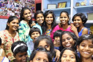 Happy Moment of Home Girls
