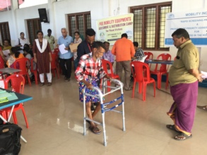 Free Mobility Aids Given to Flood Victims