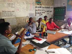 Meeting with teachers to discuss the project