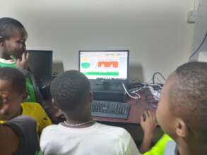 Kids learning how to code