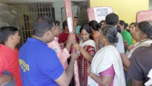 Distribution of beds and cots
