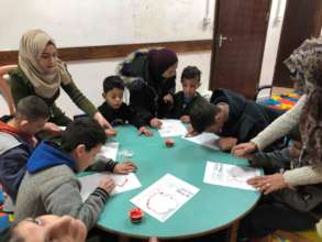 during speech therapy sessions