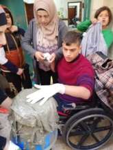 Flower pots making with the children.