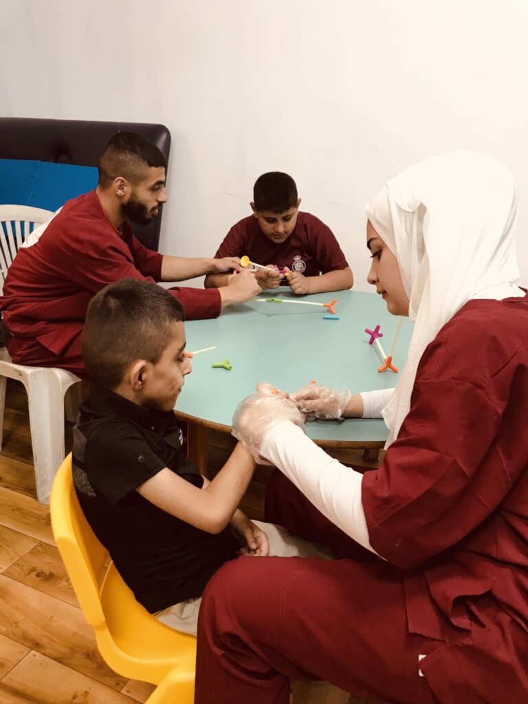 Drawing a smile for disabled children in Bethlehem