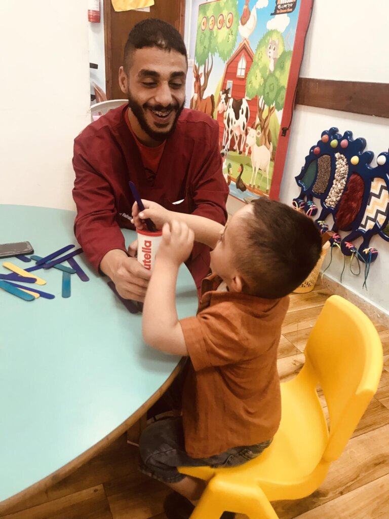 Drawing a smile for disabled children in Bethlehem