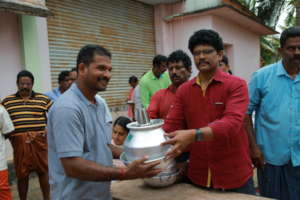 project leader in the relief camp