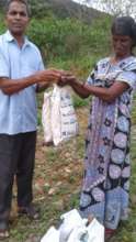 Materials given to tribal people in Kumily area