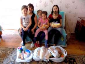 Anya with her grandchildren