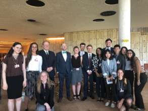 Youth Delegates Speaking with Diplomat in Geneva