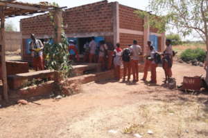 In line for the cantine