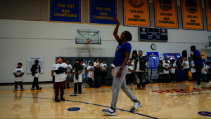 Charmin Smith at the Warriors Live Event