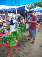 Fresh produce draws customers.