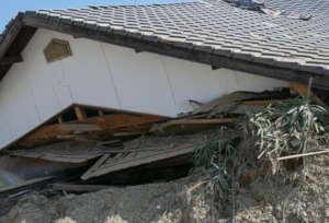 A house filled with mud