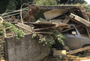 Damage caused by flooding