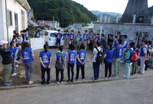 Volunteers gathered from all over Japan