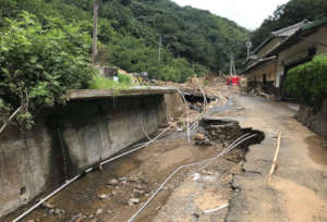Damage caused by flooding