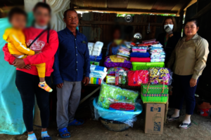 Baby baskets are provided to the beneficiaries.