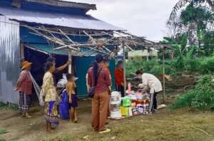 Our staff in Battambang province on a house visit.