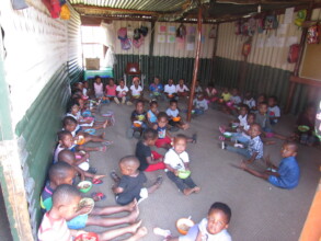 Children from one of the ECD centres we work with